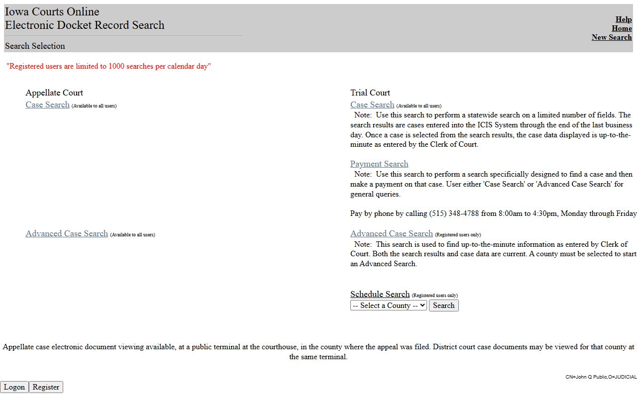 Black Hawk County court records after jail arrest Iowa Courts Online search